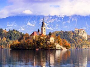 beautiful view of the Lake Bled
