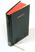 A Liber Brevior with a red cover on a white surface.