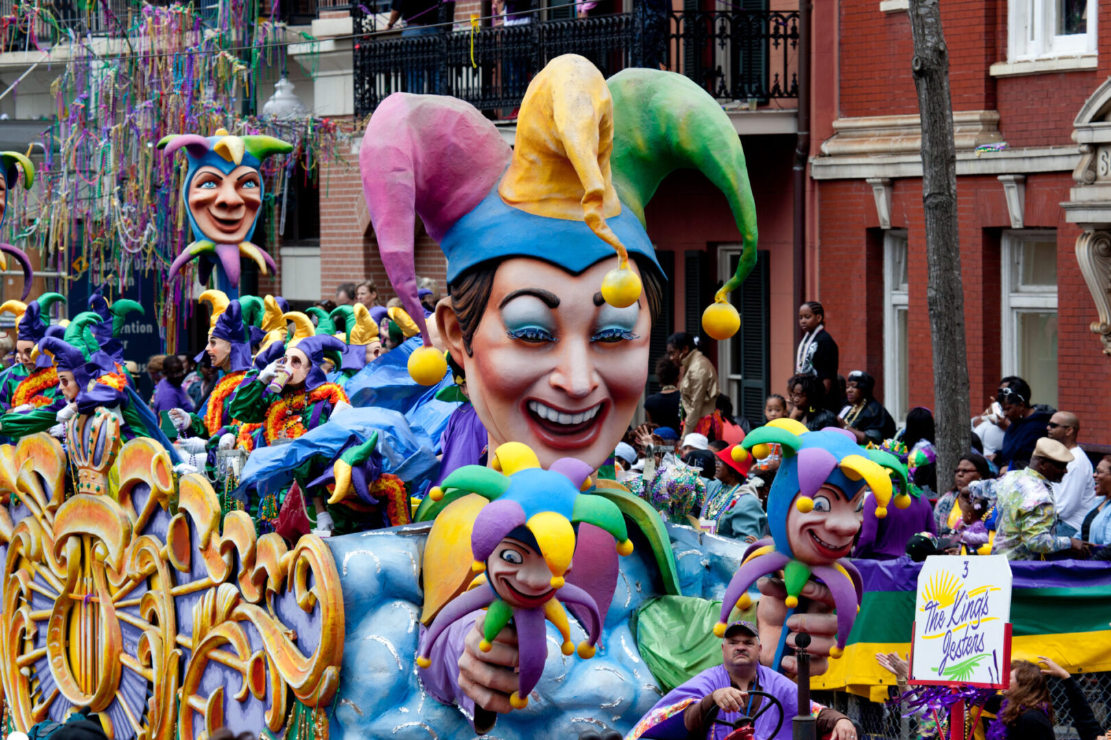 Mardi gras parade in new orleans.