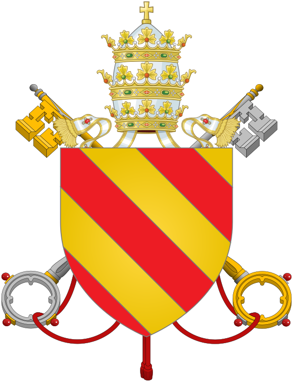 The coat of arms of pope john paul ii.