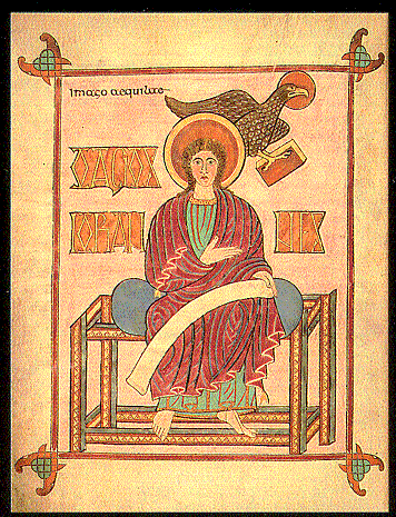Saint John The Evangelist After The Lindisarne Gospel