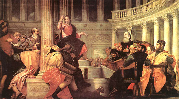 Christ Among the Doctors Painting