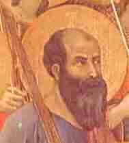 Portrait of the Duccio Italian painter